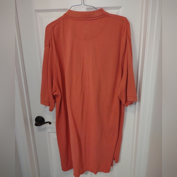 Field Gear Men's Polo Shirt Orange Solid 95%Cotton / 5% Spandex Size  X-Large - Picture 2 of 7